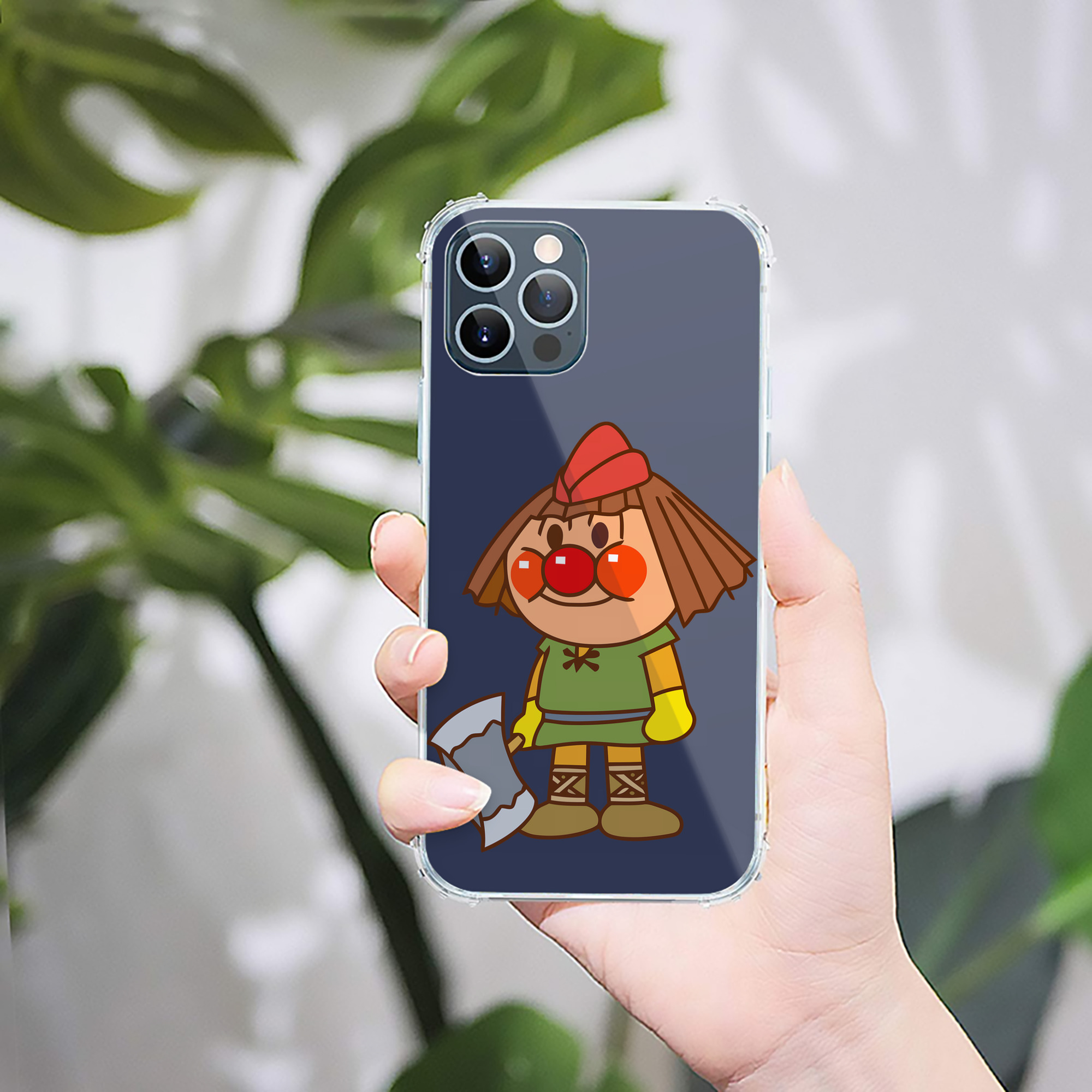 （画像用） アンパンマン Anpanman 【iPhone 12シリーズ対応】透明スマホケース（クリアソフトケース）